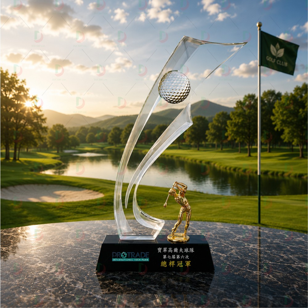 cup_the_thao__45_ Cúp Golf Pha Lê 010 thiết kế nghệ thuật độc đáo