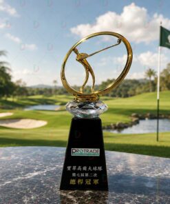 Cúp Golf Pha Lê 001 Cao Cấp | Cúp Trao Giải Golf Sang Trọng