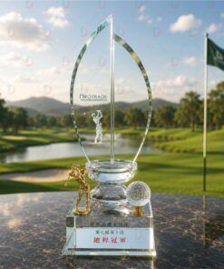 Cúp Golf Pha Lê 003 Cao Cấp | Cúp Golf Vinh Danh Sang Trọng