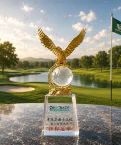 Cúp Golf Pha Lê 005 Cao Cấp | Cúp Vinh Danh Giải Golf Sang Trọng