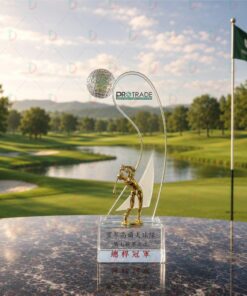 Cúp Golf Pha Lê 006 Cao Cấp | Cúp Trao Giải Golf Sang Trọng