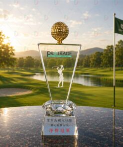 Cúp Golf Pha Lê 009 Cao Cấp | Cúp Trao Giải Golf Sang Trọng Tại cupphale.vn