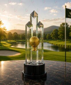 Cúp Golf Pha Lê 013 Cao Cấp | Mẫu Cúp Golf Sang Trọng Dành Cho Giải Đấu Chuyên Nghiệp