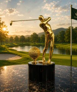 Cúp Golf Pha Lê 017 – Cúp Vinh Danh Giải Golf Sang Trọng