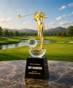 Cúp Golf Pha Lê 018 – Cúp Vinh Danh Giải Golf Sang Trọng