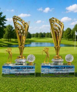 Cúp Golf Pha Lê 020 Cao Cấp | Mẫu Cúp Golf Sang Trọng Dành Cho Nhà Vô Địch