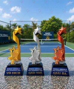 Cúp Pickleball 005 Cao Cấp | Cúp Trao Giải Pickleball Đẹp, Thiết Kế Độc Quyền