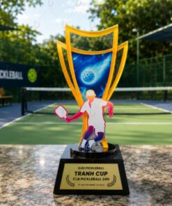 Cúp Pickleball 007 Pha Lê Cao Cấp – Thiết Kế Độc Bản