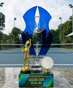 Cúp Tennis 003 Pha Lê Xanh Cao Cấp – Thiết Kế Nghệ Thuật