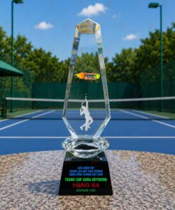 Cúp Tennis 020 - Cúp Pha Lê Kim Cương In UV Theo Yêu Cầu