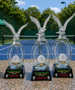 Cúp Tennis 026 - Bộ Cúp Pha Lê Đại Bàng Tung Cánh Cao Cấp