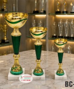 Cúp Kim Loại BC-3 – Cúp Thể Thao Vàng Xanh